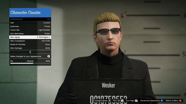 How to make Wesker (Resident Evil) + Outfit Tutorial - GTA Online смотреть онлайн