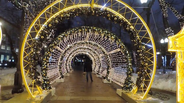 Москва. Страстной бульвар. Путешествие в Рождество - 2017. смотреть онлайн