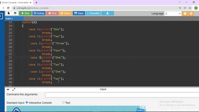 Write a ‘C’ program to accept a single digit and display it in words. | Switch case with example смотреть онлайн