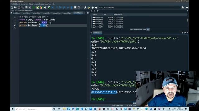 Python SymPy Modülü Tanıtımı Ders 1 Sqrt Integrate Integer Float Rational Spyder 4.1.5 ile 00-16 смотреть онлайн