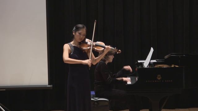 Grace Park plays Dvorak Slavonic Dance (Kreisler) Dina Vainshtein, piano (Simon, engineer) смотреть онлайн
