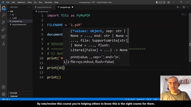 Python PDF Handling with PyMuPDF ?? ?? Session I [Part 3 of 14] #AT_PyMuPDF_EN смотреть онлайн