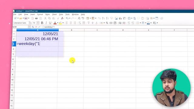date and time functions, now, today, weekdays, days360, CCC, olevel, libre office Calc смотреть онлайн