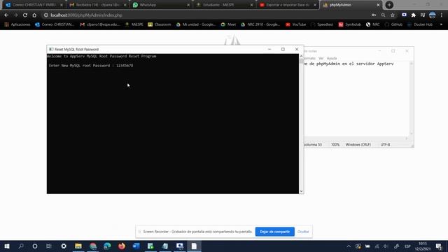 Recuperar clave de PhpMyAdmin en el servidor AppServ смотреть онлайн