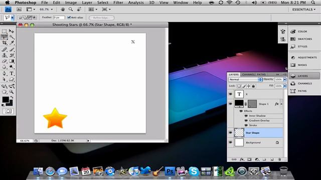 How To Make A Shooting Star In Photoshop