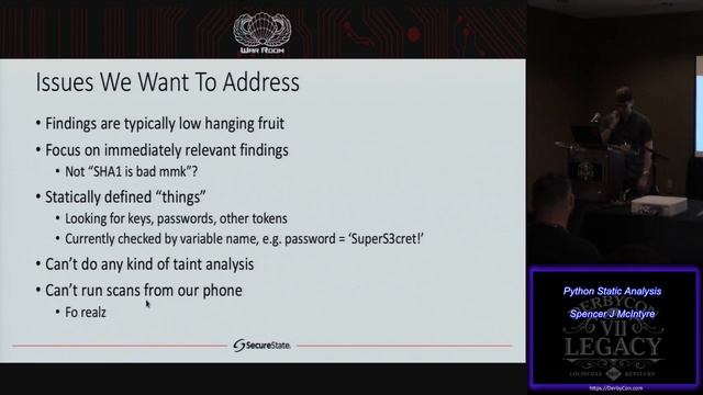 S19 Python Static Analysis Spencer J McIntyre смотреть онлайн