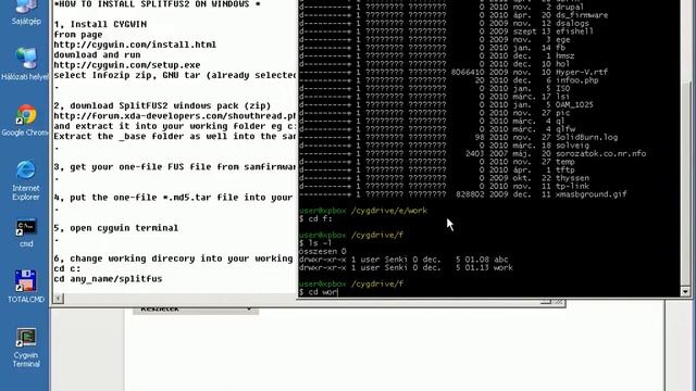 SplitFUS2 for Windows & Cygwin Tutorial смотреть онлайн