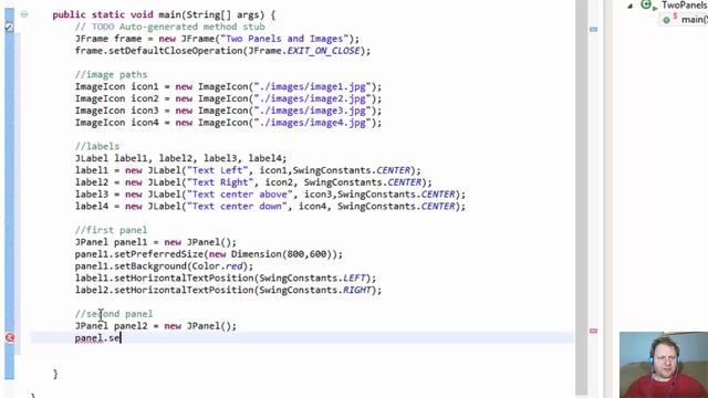 3-10 Java Swing: Frames, Panels, Labels, Images смотреть онлайн