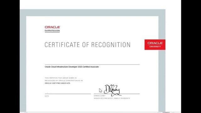 Cleared Oracle free certificates | Oracle cloud certificate | Oracle Cloud | All 6 done смотреть онлайн