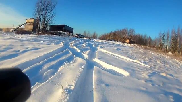 САМОДЕЛЬНЫЙ СНЕГОХОД .ПОЕЗДКА ДО ДЕРЕВНИ.ПЕРВЫЙ СНЕГ.Ч.-2 смотреть онлайн