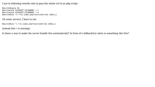 Is there a way to detect regular expression support in a htaccess file? смотреть онлайн