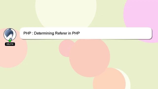 PHP : Determining Referer in PHP смотреть онлайн