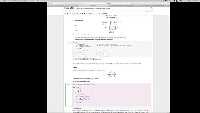 Python solving linear and nonlinear equations смотреть онлайн