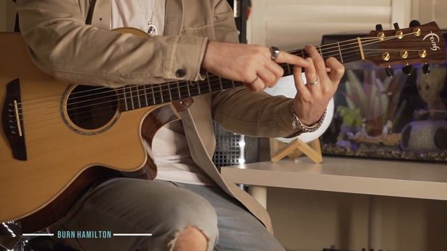 Burn From Hamilton (Phillipa Soo) - 2 Minute Tutorial Guitar Lesson смотреть онлайн