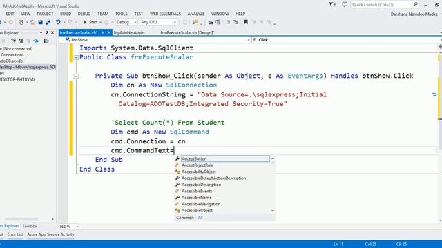 4 - ExecuteScalar Example #CountRecords смотреть онлайн
