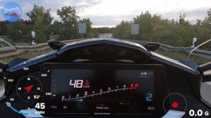 BMW K1600GT (2023) - 100-200km/h ACCELERATION - Gopro GPS and DRAGY measured