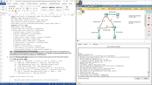 8.2.4.5 Lab - Configuring Basic Single-Area OSPFv2 смотреть онлайн