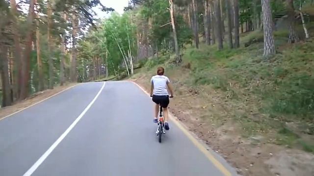 Xiaomi Mijia QiCycle первый выезд. Боровое.