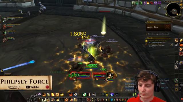 Legion Wow Paladin Tanking Trial of the Champion смотреть онлайн