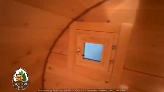 Видеообзор Бани Бочка 4 метра с прямым входом смотреть онлайн