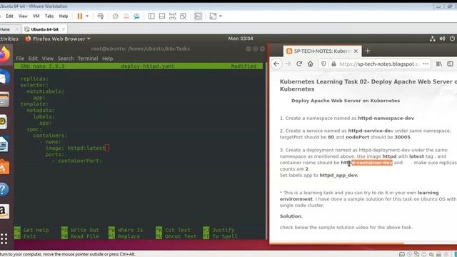 LT 02 Deploy Apache Web Server on Kubernetes #kubernetes #apache #httpd #yaml смотреть онлайн