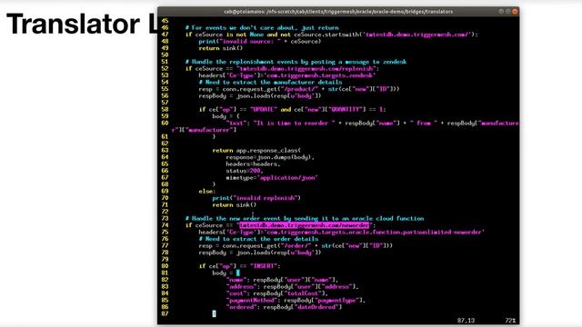 TriggerMesh demo - connecting on-premises OracleDB with Zendesk and Oracle Cloud Functions смотреть онлайн