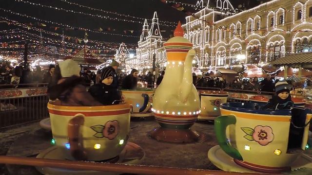 Москва. Красная площадь. Путешествие в Рождество 2016-2017. смотреть онлайн