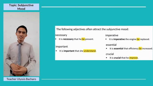The Subjunctive Mood