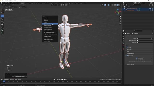 Exporting Mesh & Armature from Blender to Unity смотреть онлайн