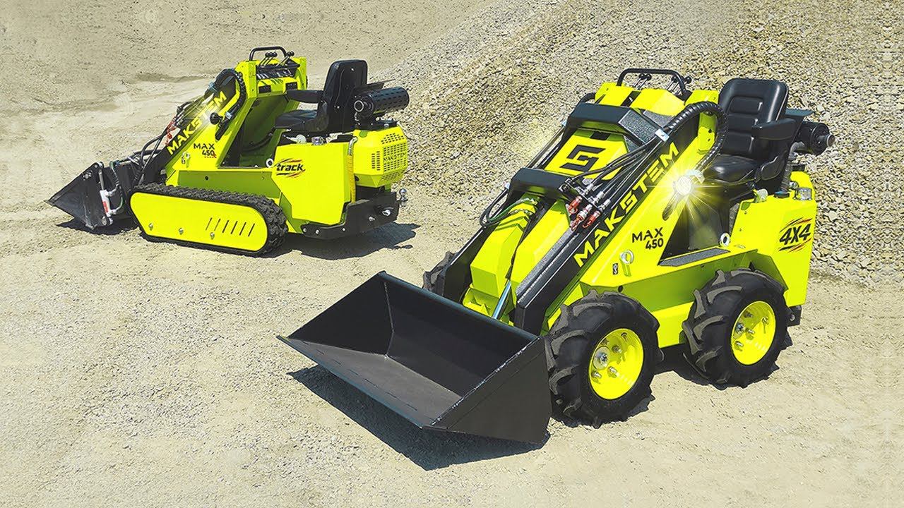 ⚡ Обзор Мини-Погрузчиков MAKSTEM ❯ MAX450 Track ❯ 4x4 ❯ Сделано в России! #минипогрузчик #макстем