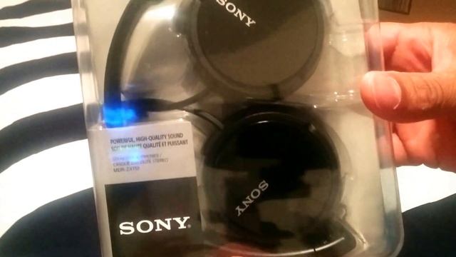 Unboxing Sony MDR-ZX110 - ZX Series - headphones - full size - black смотреть онлайн