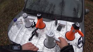 Электромегафоны 5, 10 и 15 Ватт с записью и аккумуляторами