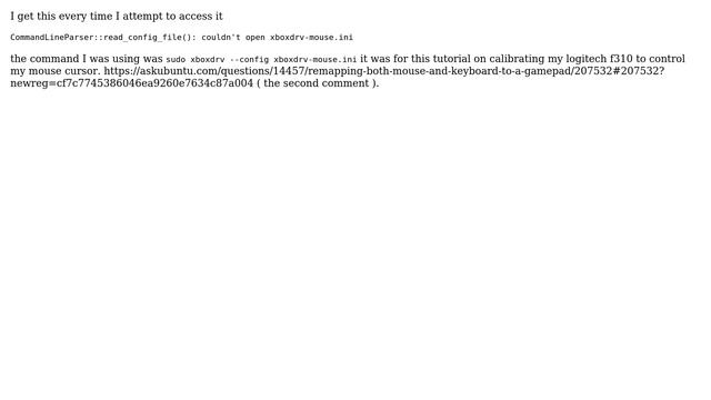Ubuntu: Ubuntu 13.04 terminal won't read my .ini file смотреть онлайн