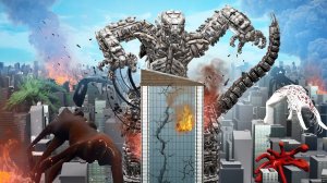 МЕХАГОДЗИЛЛА ПРОТИВ НЕБОСКРЕБА! ОБОРОНА БАЗЫ ОТ ОГРОМНОЙ МЕХАГОДЗИЛЛЫ! БИТВА SCP В Garry`s Mod