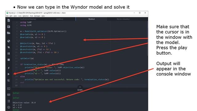Solving linear programs in Julia (English) смотреть онлайн