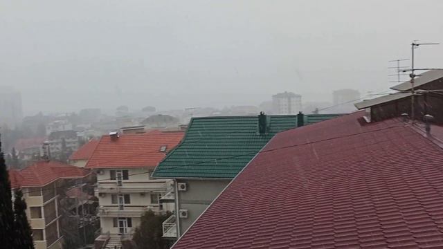 Сильный снегопад в Сочи Адлер | Отдых Сочи 2023 смотреть онлайн