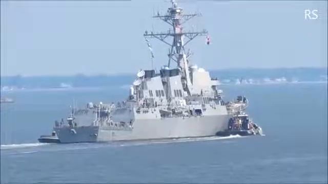 Эсминец ВМС США USS Winston S. Churchill DDG 81. Норфолк, США 2019 смотреть онлайн