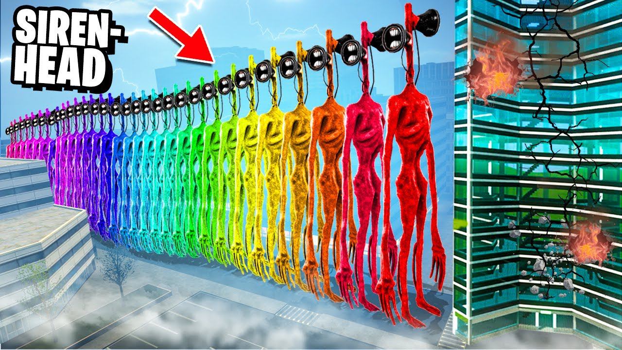 АРМИЯ РАДУЖНЫХ СИРЕНОГОЛОВЫХ ПРОТИВ НЕБОСКРЕБА! ОБОРОНА ЗДАНИЯ ОТ SCP СИРЕНОГОЛОВЫЙ В Garry`s Mod смотреть онлайн