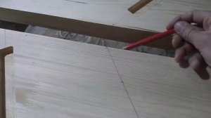 Как разметить тетеву для лестницы Гусиный шаг.