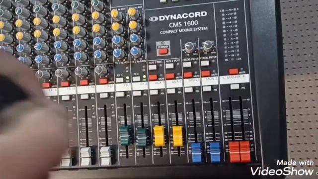 Testing Power Mixer Dynacord.