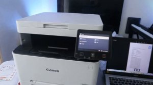 Canon I-Sensys Laser Printer How to Scan Document To PC, Print and Share