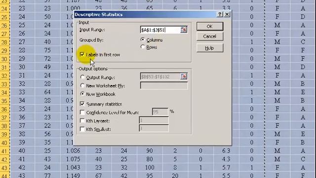 Statistics - Descriptive Statistics in Excel смотреть онлайн