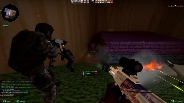 CSGO: Zombie Escape Mod - ze_Bathroom_v2_5 (Level 1) on Mapeadores смотреть онлайн