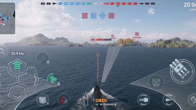 My first Tier 6 Game - World of Warships Legends Mobile смотреть онлайн