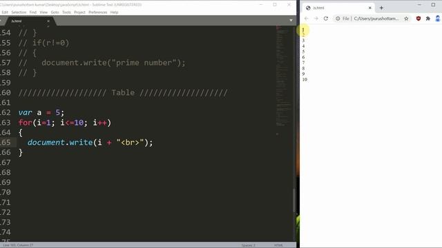 Print Table in JavaScript смотреть онлайн