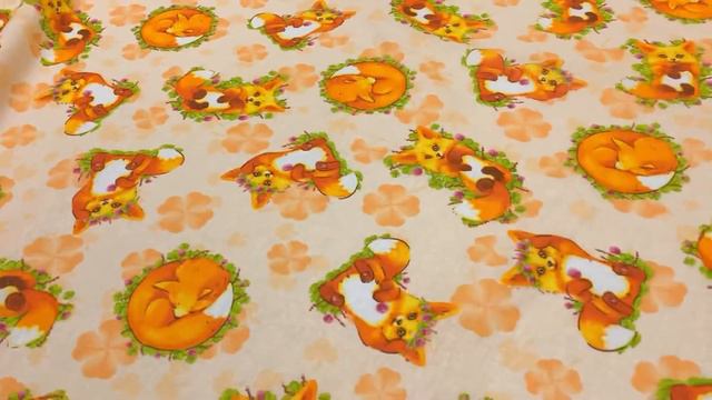 Бязь "Крошка Лисенок", ш.1.5м, хлопок-100%, 120гр/м.кв АРТ 19605 смотреть онлайн