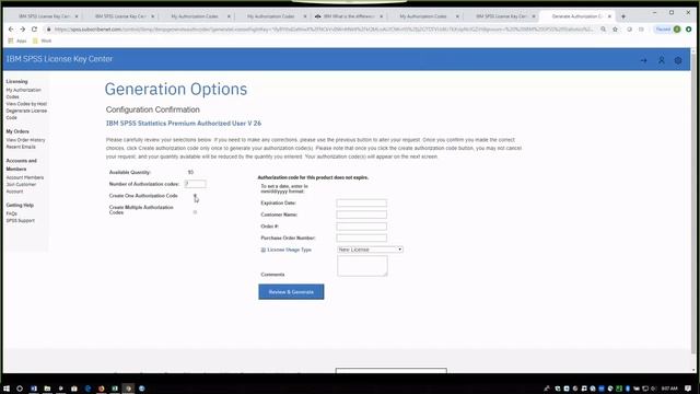 SPSS Statistics - Creating Authorization Codes for authorized users - IBM SPSS license key series смотреть онлайн