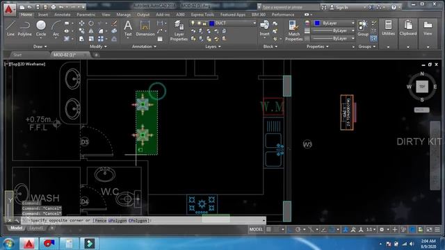 AutoCAD Tutorial| HVAC Drawing Villa | In Dubai | AutoCAD HVAC | How to Make Duct Drawing in AutoCA смотреть онлайн