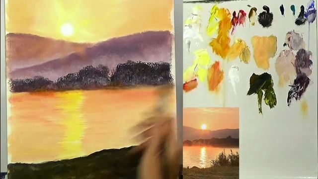 "В золоте утра". Открытый мастер класс по живописи с Татьяной Букреевой. смотреть онлайн