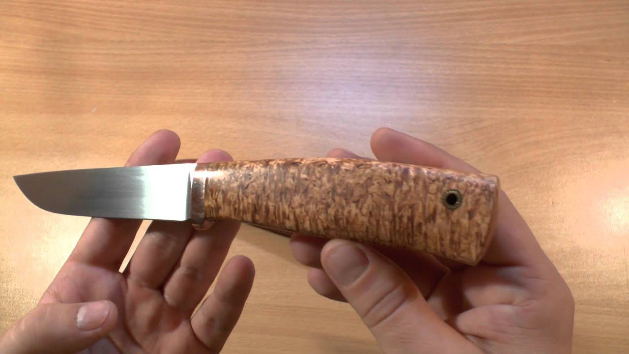 unboxing: нож "Осенний" М390+Карельская береза смотреть онлайн